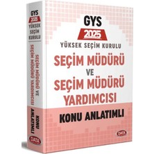 Yüksek Seçim Kurulu (Ysk) Seçim Müdürü ve Seçim Müdür Yardımcısı Konu Anlatımlı
