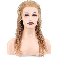 Afro Dalga Front Lace Gerçek Tül Peruk / Balköpüğü / 60/65CM