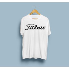 Oversize Titleist Logo Tasarım Unisex T-Shirt