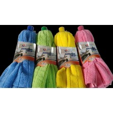 Büyük Boy Mikrofiber Havlu Paspas Mop Yedek Ucu Mavi
