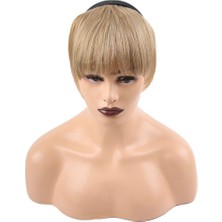 Elma Shop Taçlı Fiber Sentetik Perçem / Karamel Platin Röfleli