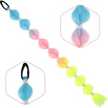 Nerm Örgülü Aksesuarlı Lastikli At Kuyruğu / Acm20