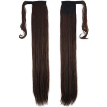 Nerm Bağlamalı Düz At Kuyruğu / Kahve Karamel