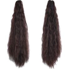 Nerm Tokalı Kabarık Dalgalı At Kuyruğu / Koyu Kahve