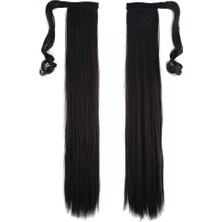 Nerm Bağlamalı Düz At Kuyruğu / Kahverengi