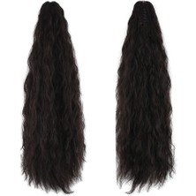 Nerm Tokalı Kabarık Dalgalı At Kuyruğu / Kahverengi