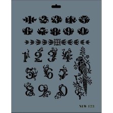 Rich New Seri N-123 Stencil 35X25 cm