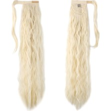 Nerm Bağlamalı Kabarık Dalgalı At Kuyruğu / Platin