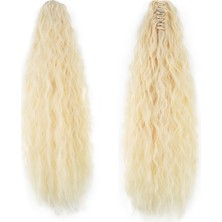 Nerm Tokalı Kabarık Dalgalı At Kuyruğu / Açık Platin