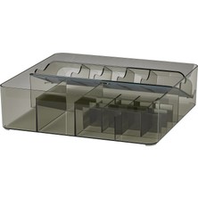 IKEA Vısslaån Bölmeli Düzenleyici Gri 32 x 31 x 9 cm Çekmece Içi Veya Masa Üstü Kullanıma Uygun