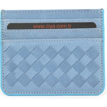 Ziya, Unisex Hakiki Deri Kartlık 1539852Z06 Mavi