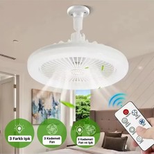 Pervaneli Işıklı Fan Lamba | Kumandalı | 3 Modlu | Tavan Vantilatörü