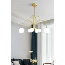 Rachel  Globe Camlı Altılı Avize