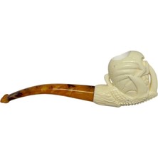 1 Adet Lüle Taşından Polyester Uçlu Midi Pipo