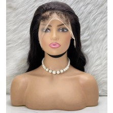 Gerçek Front Lace Tül Peruk / Dalgalı / Doğal 65/70CM