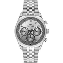Ferro FM11647AWT-A4 Quartz Çelik Gri 43 mm Erkek Kol Saati