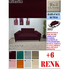 Baby Face Kumaş Çift Kişilik Komple Giydirme 2'li Kanepe, Bohem,porto, Vb Model Koltuk Kılıfı