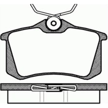 Fren Balatası Arka 15MM 307 308 Partner C3 C4 Berlingo Fluence Megane Caddy Golf Passat Cordoba