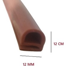 Isıkar Silikonlu Fırın Contası E Tipi 12Mm (Kırmızı)