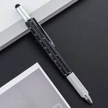 Microcase Çok Fonksiyonlu Su Terazili Cetvelli Tornavidalı Mühendis Kalemi - AL5172