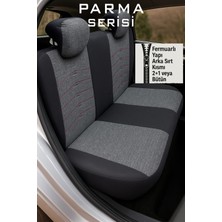 Volvo S80 1998–2016 Parma Eleganza Gri Kırmızı Koltuk Kılıfı