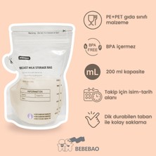 Bebebao Anne Sütü Saklama Poşeti 200 ml 10'lu