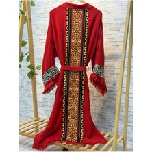 Sultan Müslin Kimono %100 Pamuklu Bornoz Kaftan Sabahlık