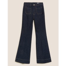 Marks & Spencer Yüksek Bel Flared Fit Jean Pantolon