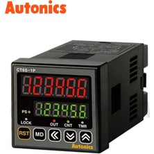 Autonics CT6S-1P4 ,48X48MM 110V..220VAC KONTAK-1A1K 6-Hane Sayıcı/zaman Röle