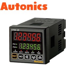 Autonics CT6S-2P4 ,48X48MM 110V..220VAC KONTAK-2A 6-Hane Sayıcı/zaman Röle