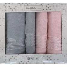 Elissa Best Set Hamam Takımı Gri - Pudra