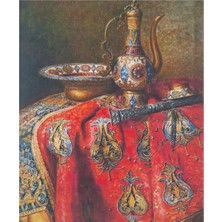 5d Elmas Taş Işleme Kiti 40X50 cm Osmanlı Ibrik Desen