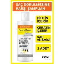 Dermaderm Biotin ve Keratin Etkili Vitaminli Şampuan 250 ml