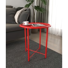 Hundemir  Minimal Modern Katlanır ,tepsili Metal  Sehpa