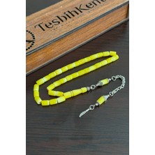 Günlük Kullanım Boy Beyazlı Sarı Uçak Camı Tesbih