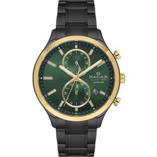 Safir Cam Spor Siyah Erkek Kol Saati NC33-298316G-BNCM