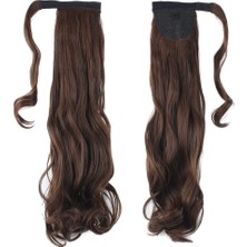 Colezium Bağlamalı Dalgalı At Kuyruğu / Kahve Karamel