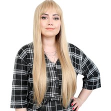 Colezium Fiber Sentetik Uzun Düz Kahküllü Peruk / Balköpüğü