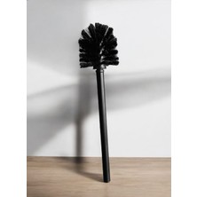 Şık ve Dayanıklı Siyah Metal Tuvalet Fırçası – Hijyenik Wc Temizlik Fırçası (34X7 cm | 1 Adet)