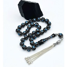 Gümüş Işlemeli Erzurum Oltu Taşı Tesbih