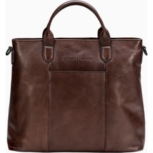 Farmhood Memphis Deri Çanta 37 Cm, Laptop Bölmeli Şık ve Dayanıklı Postacı Model