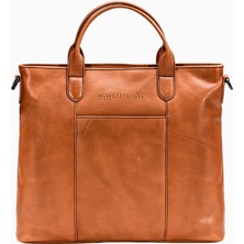 Farmhood Memphis Deri Çanta 37 Cm, Laptop Bölmeli Şık ve Dayanıklı Postacı Model