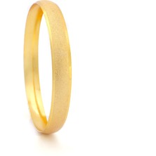Altın Kaplama Simli Bilezik 0.8 cm BLZ-3049