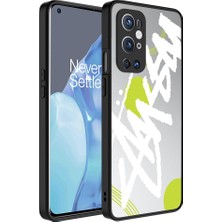 One Plus 9 Pro Kılıf Aynalı Desenli Kamera Korumalı Parlak Mbfx Mirror Kapak-Yazı