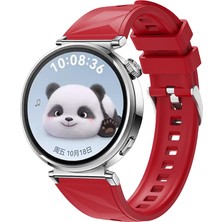 Huawei Watch Gt5 41MM Uyumlu Mbfx KRD-129 Silikon Kordon Strap Kayış-Kırmızı
