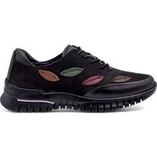 Voyager 9406 Kadın Hakiki Deri Comfort Ayakkabı Siyah