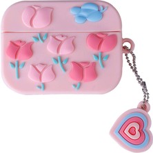 Airpods Pro 2 Uyumlu Mbfx Tpu Kabartma Figürlü Ipli Airbag 37 Silikon KILIF-NO59