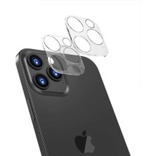 iPhone 13 Pro Uyumlu Mbfx Kamera Lens Koruyucu Cam Filmi-Renksiz