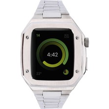 Watch 44MM Uyumlu Krd-64 Metal Kordon Mbfx - Gümüş