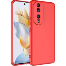 Huawei Honor 90 Kılıf Mbfx Mara Laaakan Kapak-Kırmızı